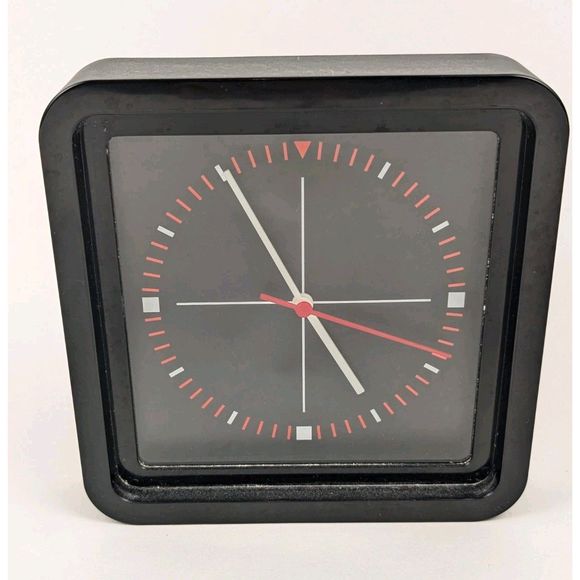 Vintage Ikea Black KVITT Wall Clock MCM Mid-Century Modern 1990s Retro - Picture 2 of 7